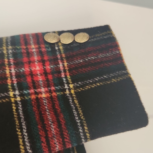 J. Crew Factory Tartan Blazer with Gold Buttons, NWT - Picture 3 of 4